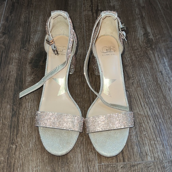 Gold Rhinestone Heels - Picture 2 of 4